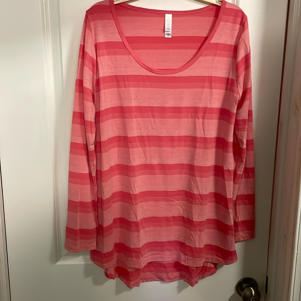 Lularoe Lynnae NWOT new no tags medium pink ombré striped